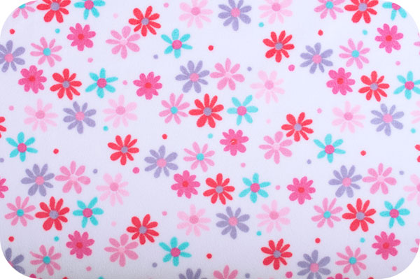 Retro Daisy Cuddle White/Aqua
